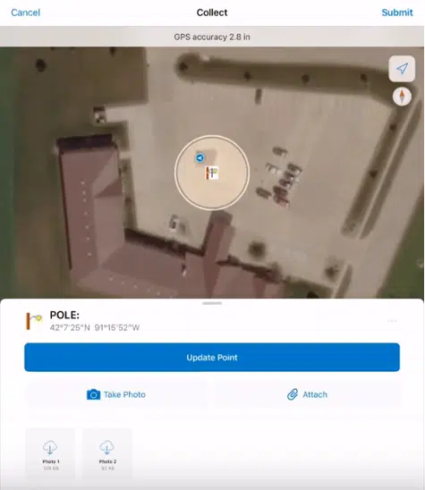 Move Feature to Current GPS Location – Collector for ArcGIS 19.x for iOS